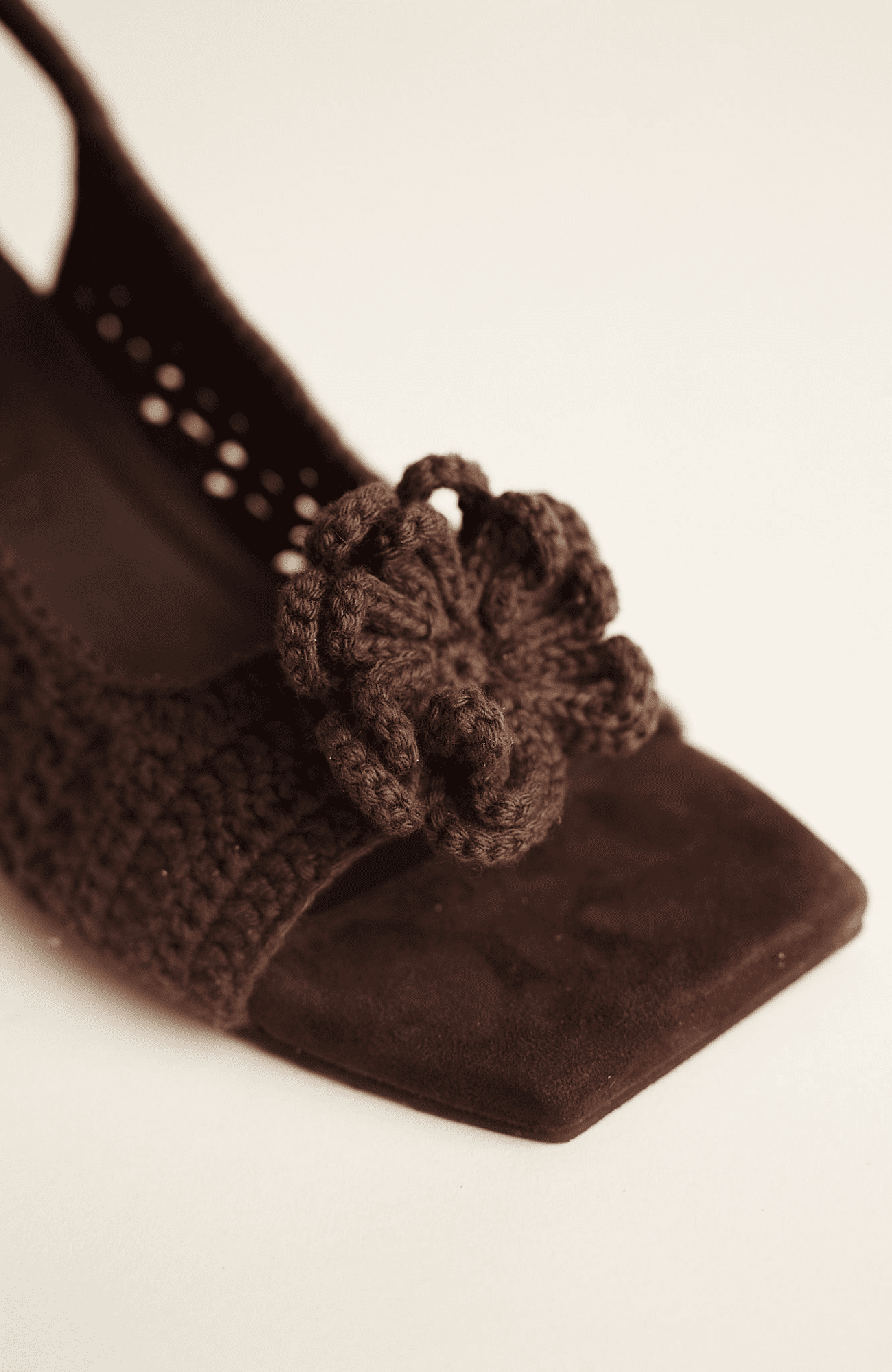 CANELLA TACOS TEJIDOS WOVEN HEELS BROWN