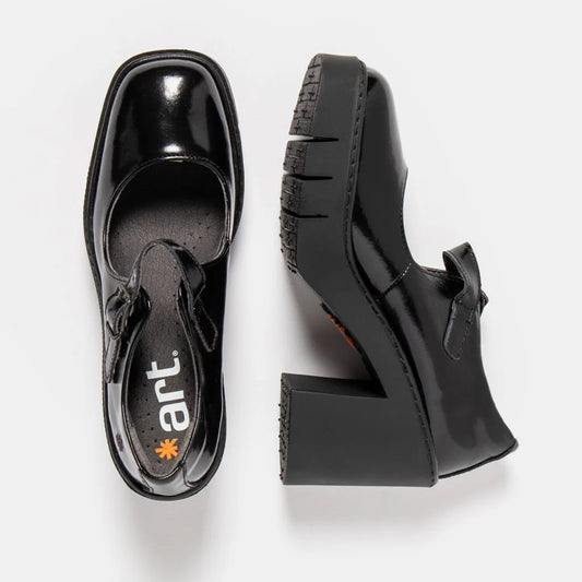 ART BERNA MARY JANES IN BLACK - Shoe Market NYC