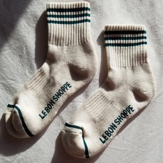 LE BON SHOPPE GIRLFRIEND SOCKS EGRET - Shoe Market NYC