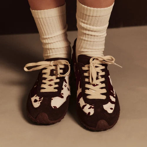 HOFF BRIDGE-PRINT BROWN SNEAKERS