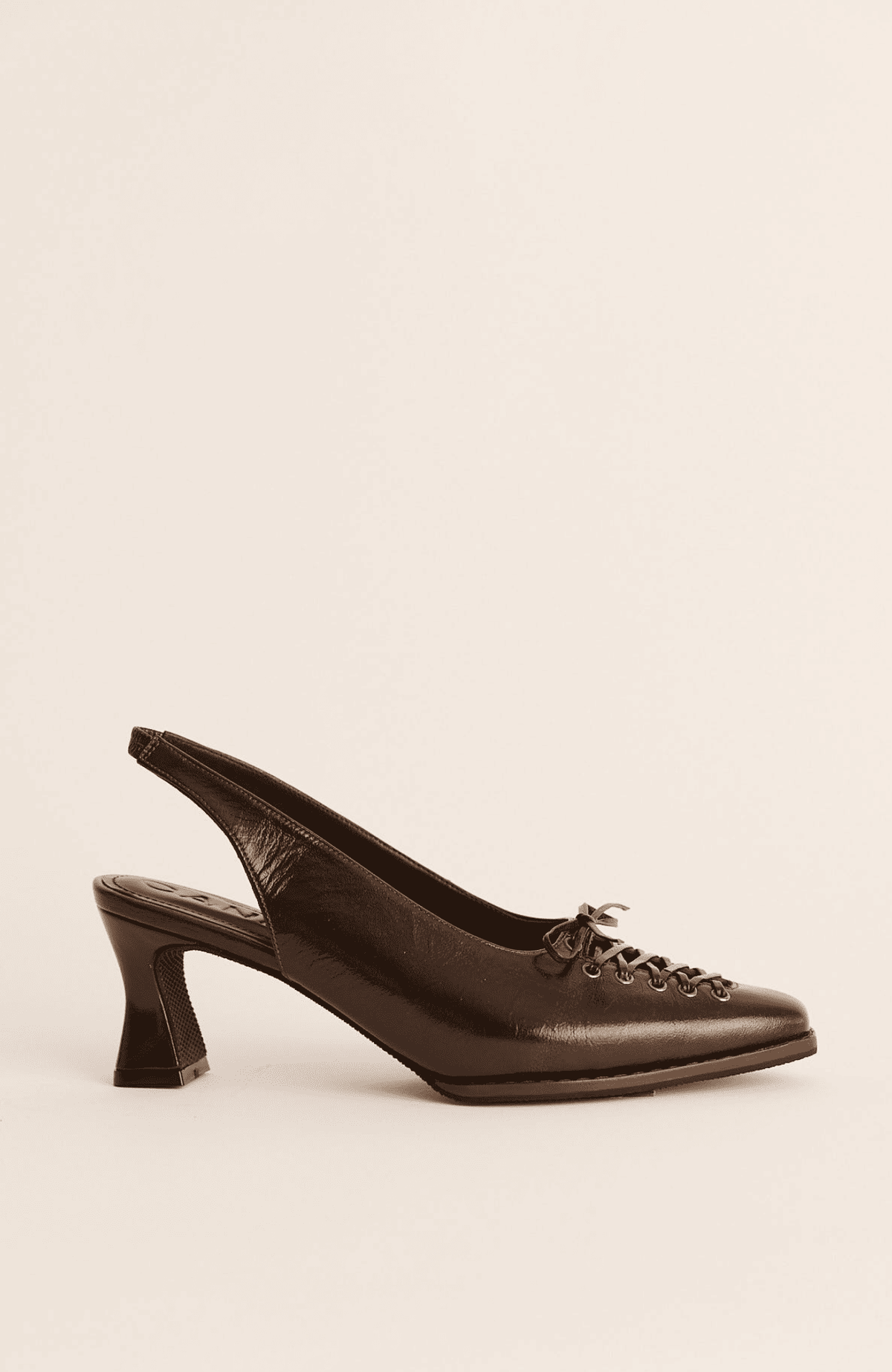 CANELLA BRAND TACOS CORSET BROWN HEELS