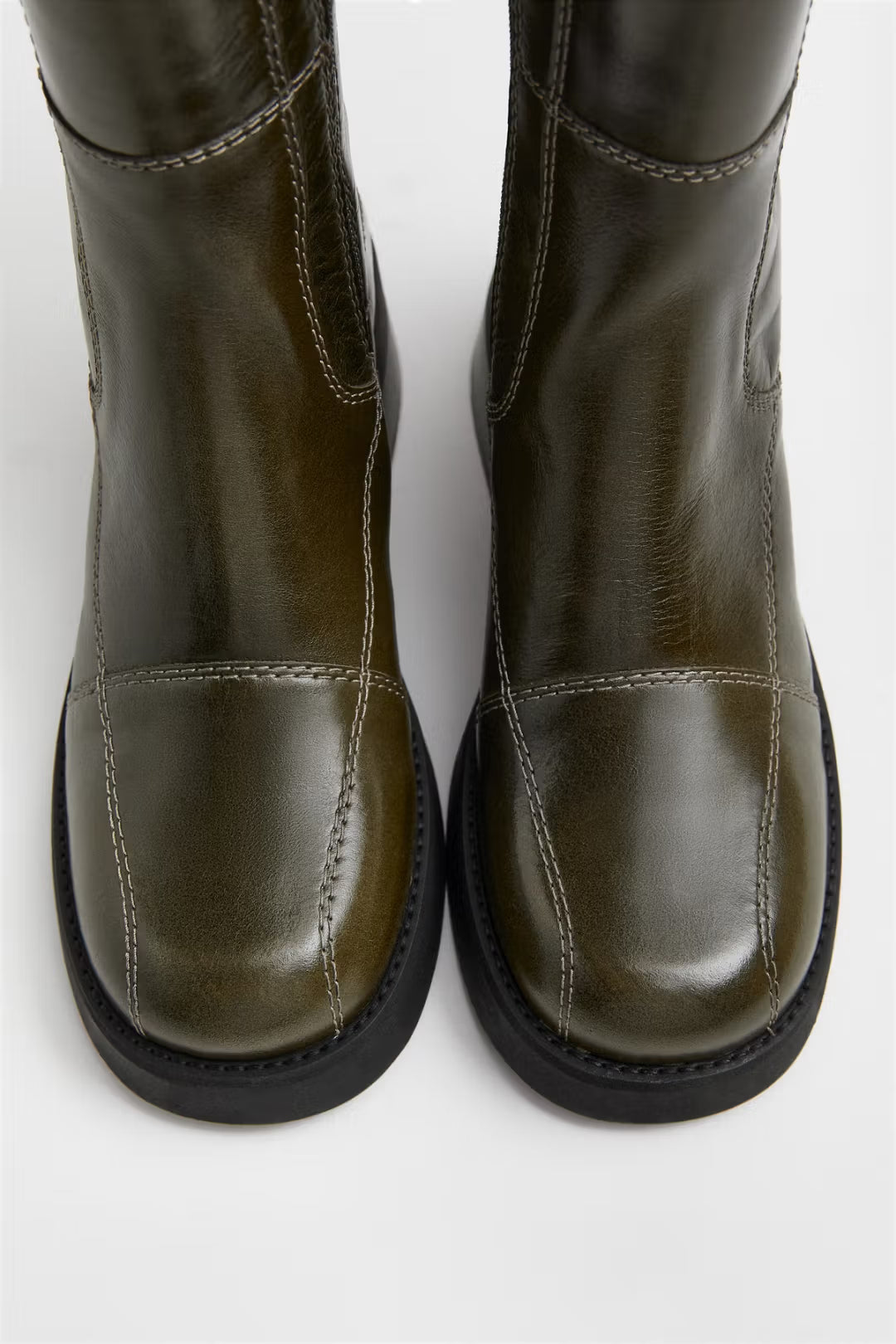 MIISTA Heya Khaki Ankle Boots