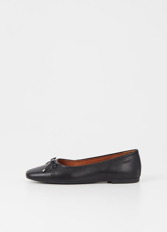 VAGABOND JOLIN BALLET BOW FLAT - BLACK