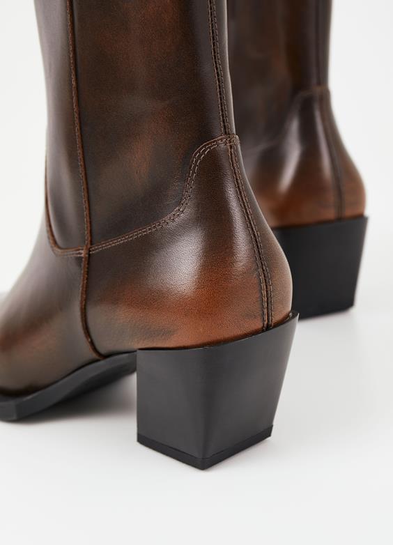 VAGABOND ALINA ZIP BOOTIE BROWN