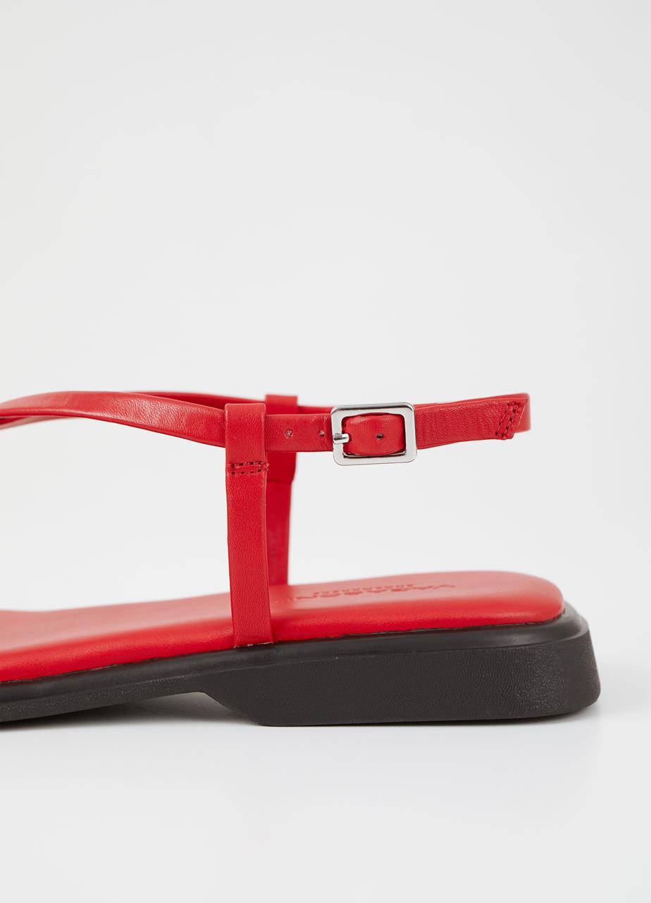 VAGABOND IZZY SLINGBACK SANDAL - RED