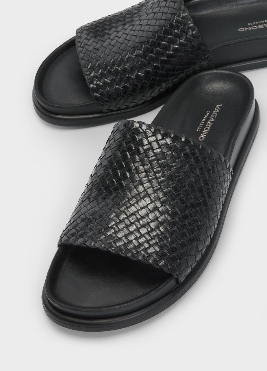 VAGABOND EFFIE WOVEN SLIDES - Shoe Market NYC