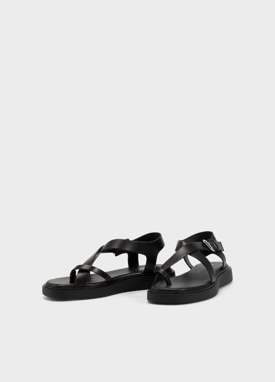 VAGABOND CONNIE STRAPPY SANDALS IN BLACK