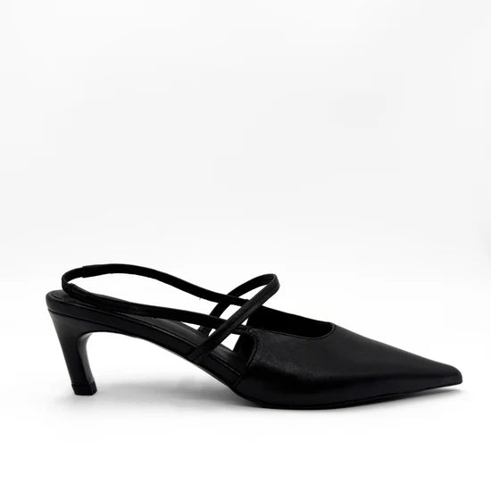AMIE RAFA CONNIE LOW HEEL SLING BACK
