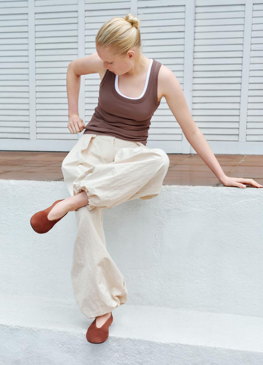 VAGABOND ALEYA SOFT FLATS IN RUST - Shoe Market NYC