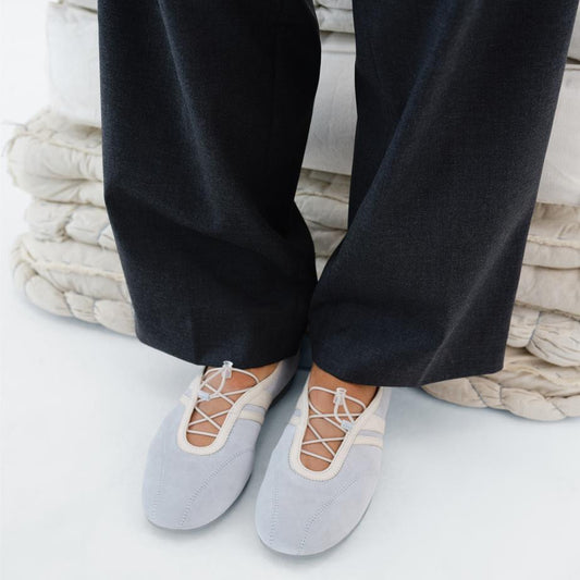 VAGABOND HOLLIE BALLERINA LACE BLUE SUEDE