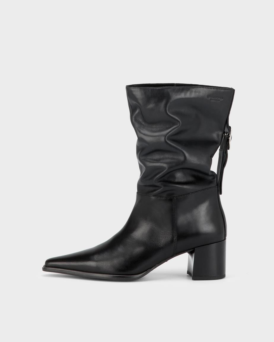 Vagabond Giselle Slouch boots in Black Leather