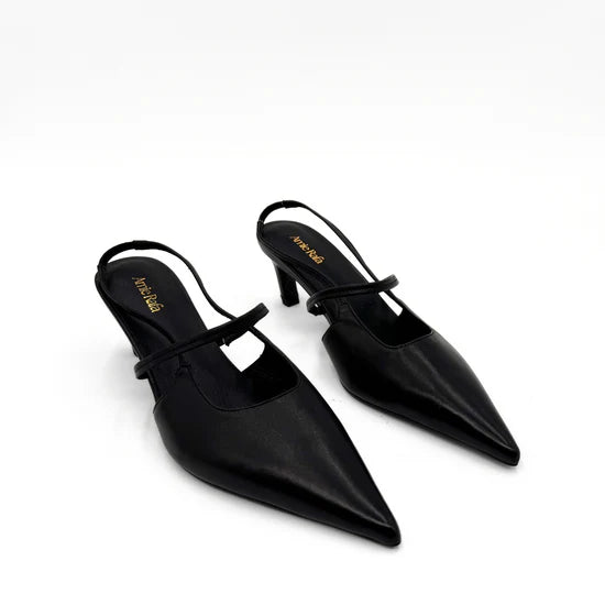 AMIE RAFA CONNIE LOW HEEL SLING BACK