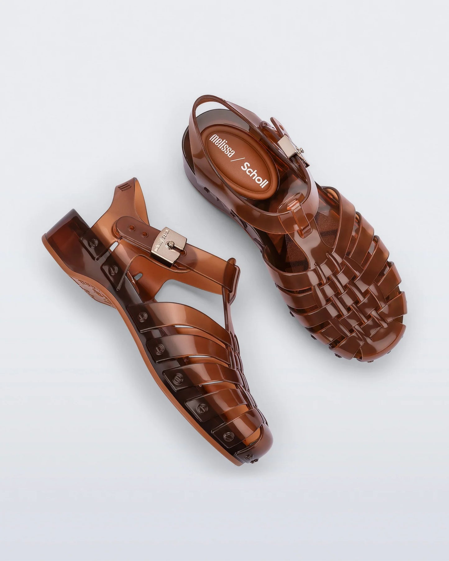 MELISSA POSSESSION PESCURA SCHOLL CLEAR BROWN