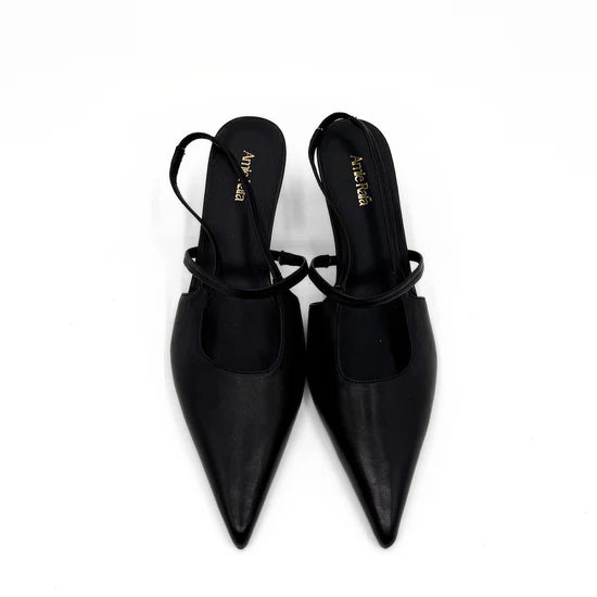 AMIE RAFA CONNIE LOW HEEL SLING BACK