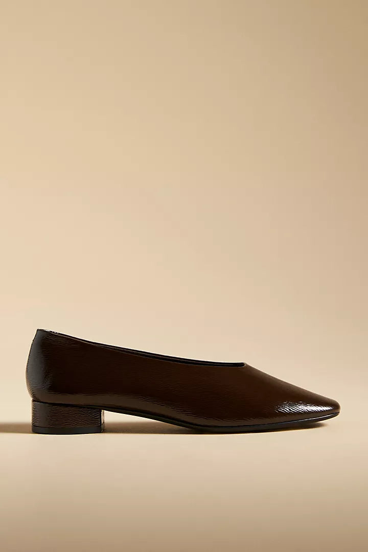 JEFFREY CAMPBELL TRUSTEE BALLET SOCK PUMP -MERLOT