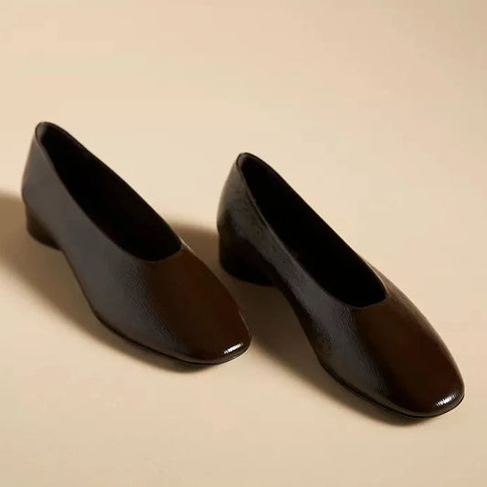 JEFFREY CAMPBELL TRUSTEE BALLET SOCK PUMP -MERLOT