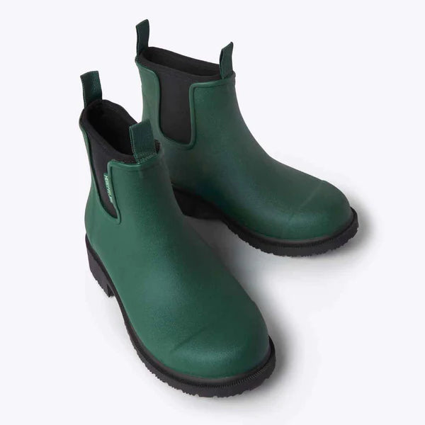 MERRY PEOPLE BOBBI RAIN BOOT WOMEN'S ALPHA GREEN