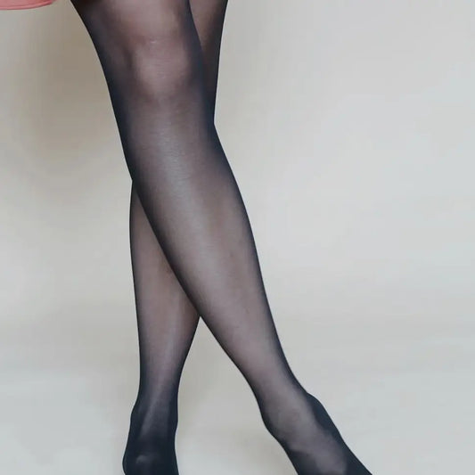 TABBISOCKS BLACK SHEER TIGHTS O/S