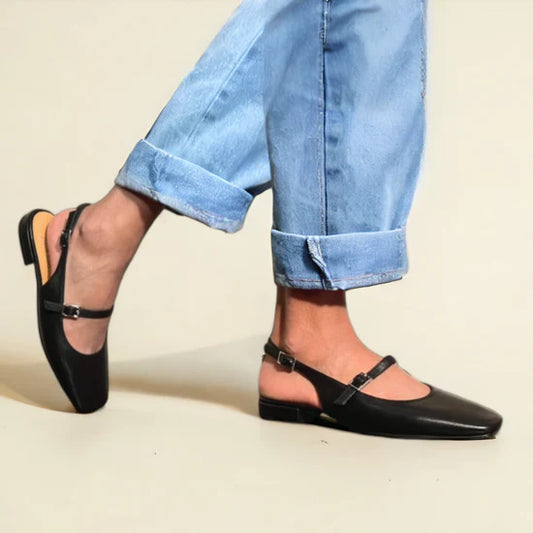 AMIE RAFA SQUARE TOE MJ FLAT