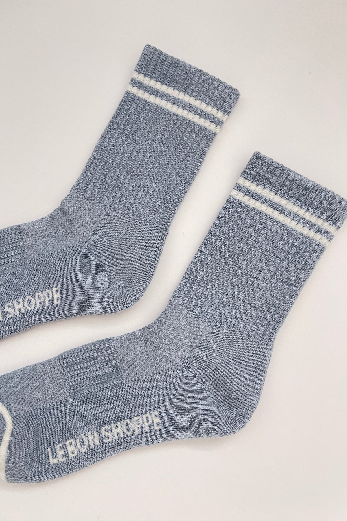 LEBON SHOPPE BOYFRIEND SOCKS BLUE GREY