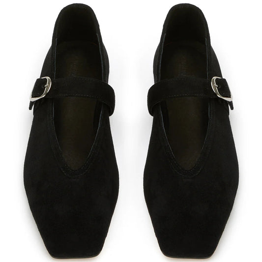 TONY BIANCO BOBBI MJ FLAT IN BLACK SUEDE - Shoe Market NYC
