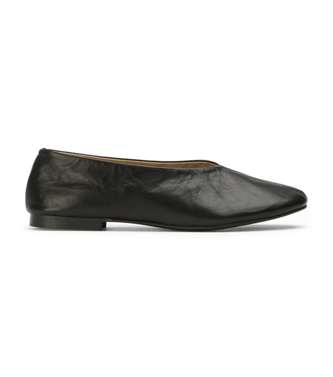 TONY BIANCO CUBA FLATS IN BLACK NAPPA