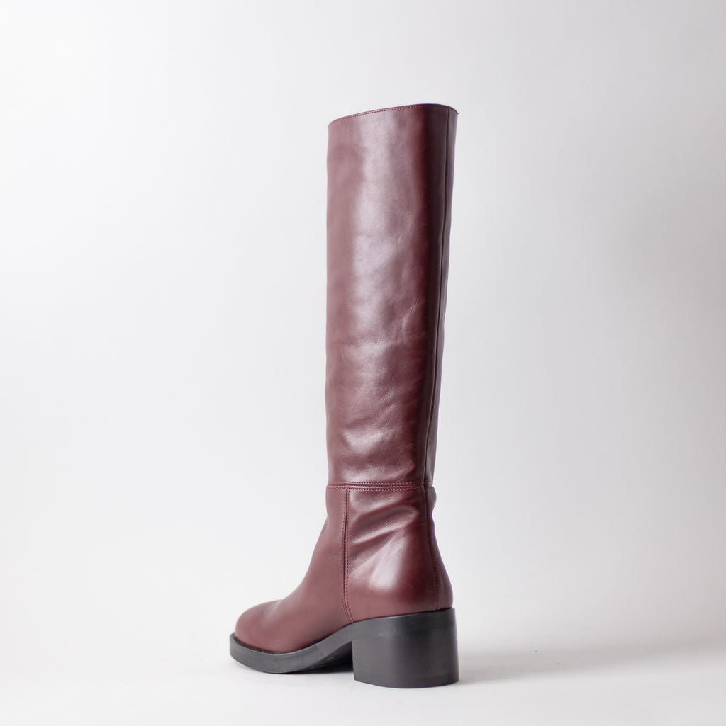 ANGEL ALACRON ICITA TALL BOOT IN BURGANDY