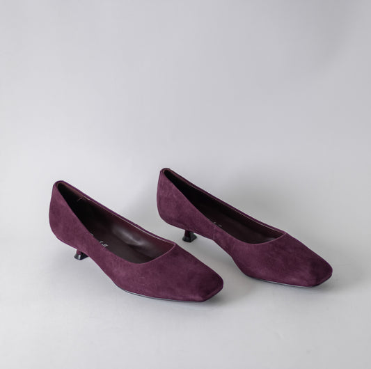 JEFFREY CAMPBELL SUBJECT SOFT PUMP DUSTY PURPLE SUEDE