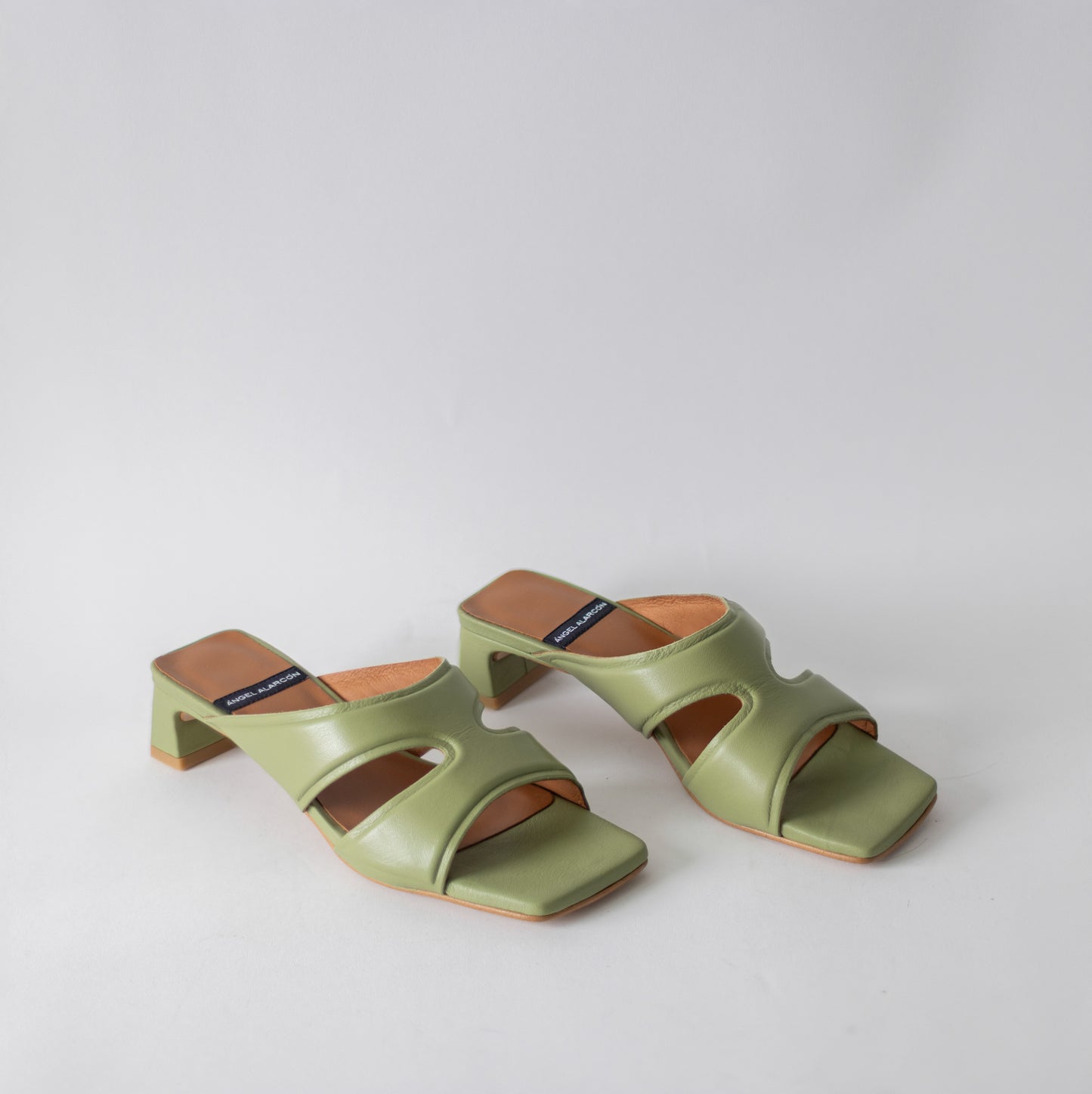 ANGEL ALACRON MARLA-LOW CUT MULE-GREEN
