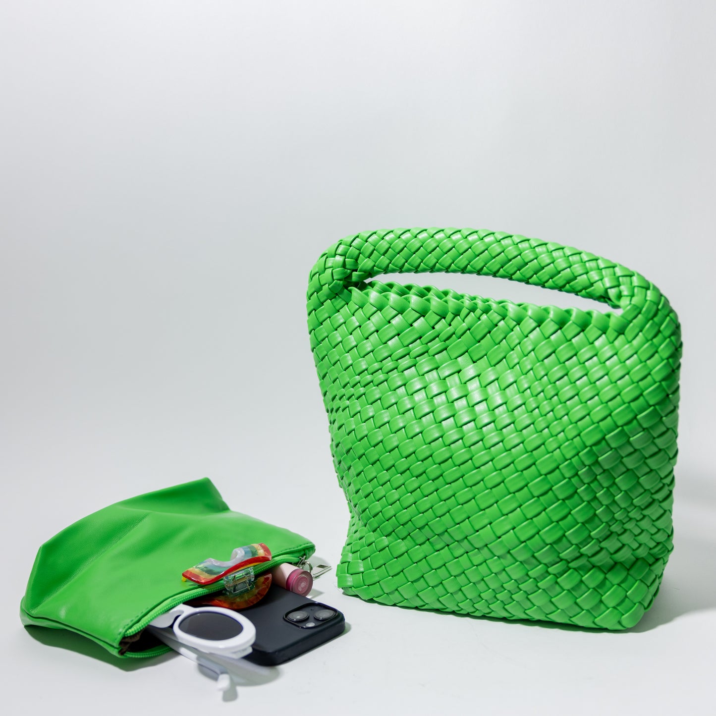 WOVEN HOBO-GREEN