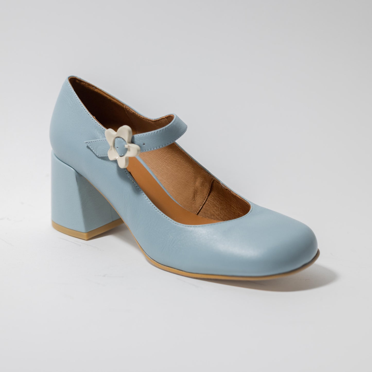 ANGEL ALACRON JETT FLOWER MJ HEELS