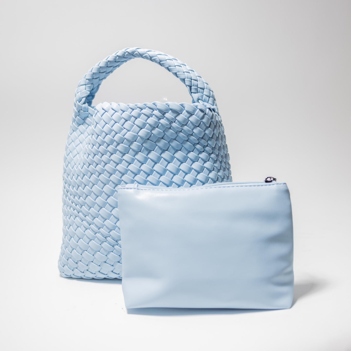 WOVEN HOBO-LIGHT BLUE