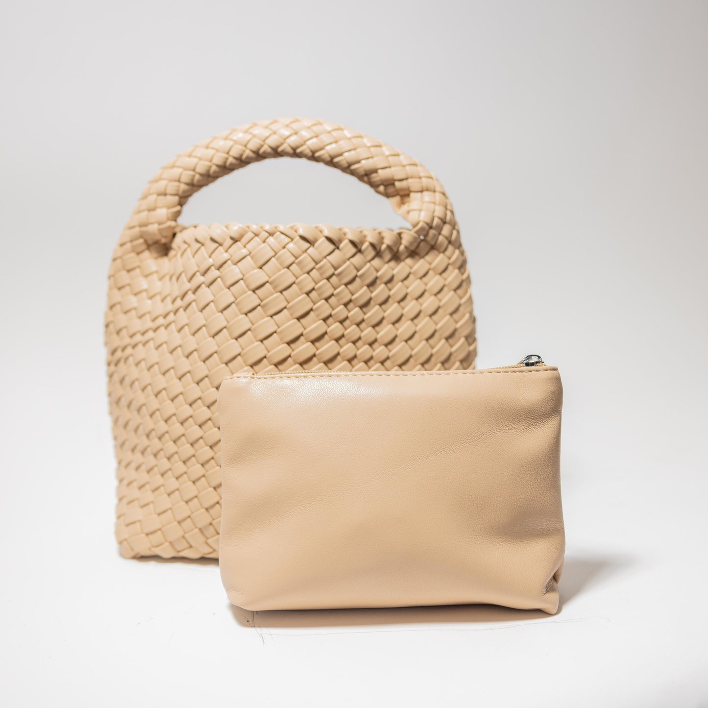 WOVEN HOBO-NUDE