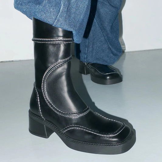 MIISTA MALENE ANKLE BOOTS-BLK