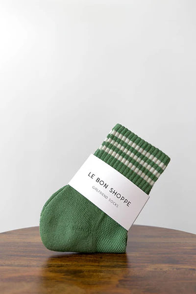 LE BON SHOPPE GIRLFRIEND SOCKS AVACADO