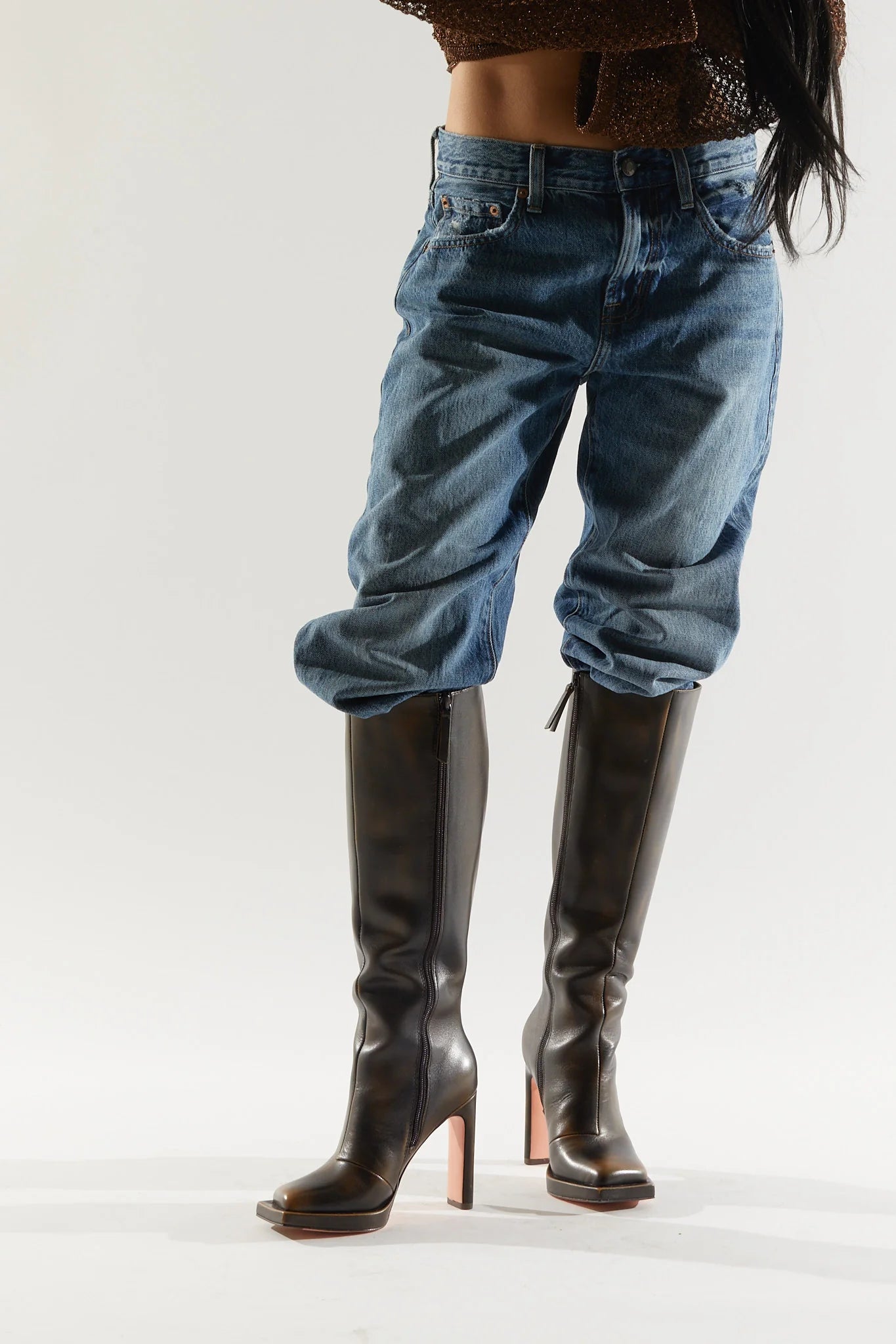 SADI LOVES HAN BROWN BOOTS