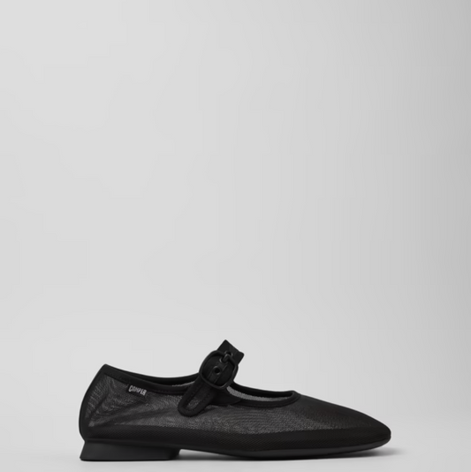 CAMPER CASI MYRA MJ MESH FLAT BLACK - Shoe Market NYC