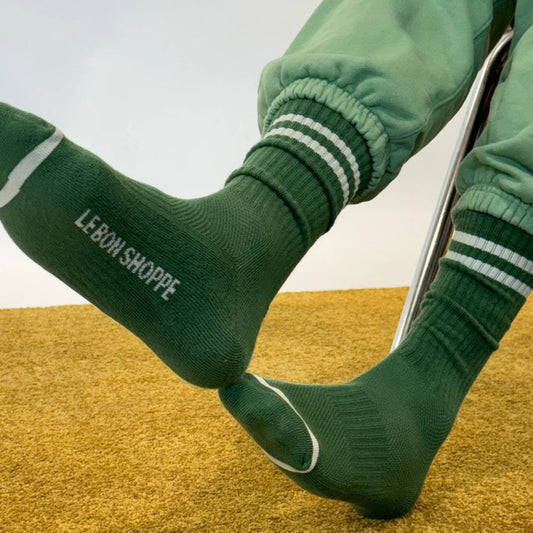 LEBON SHOPPE EXTENDED BOYFRIEND SOCKS MOSS X - Shoe Market NYC