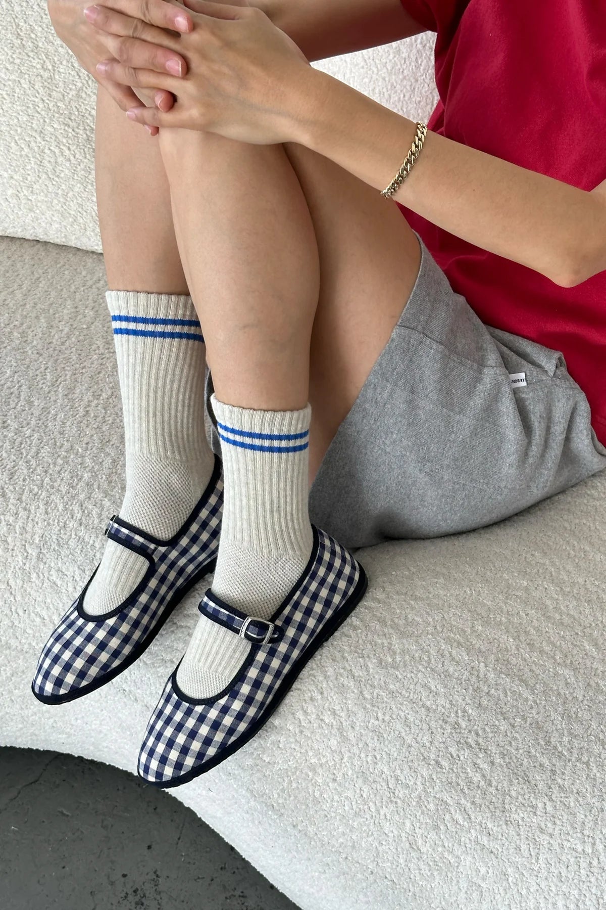LEBON SHOPPE BOYFRIEND SOCKS ICE