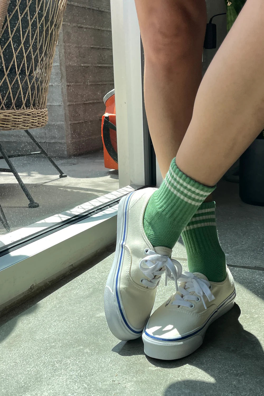 LE BON SHOPPE GIRLFRIEND SOCKS AVACADO