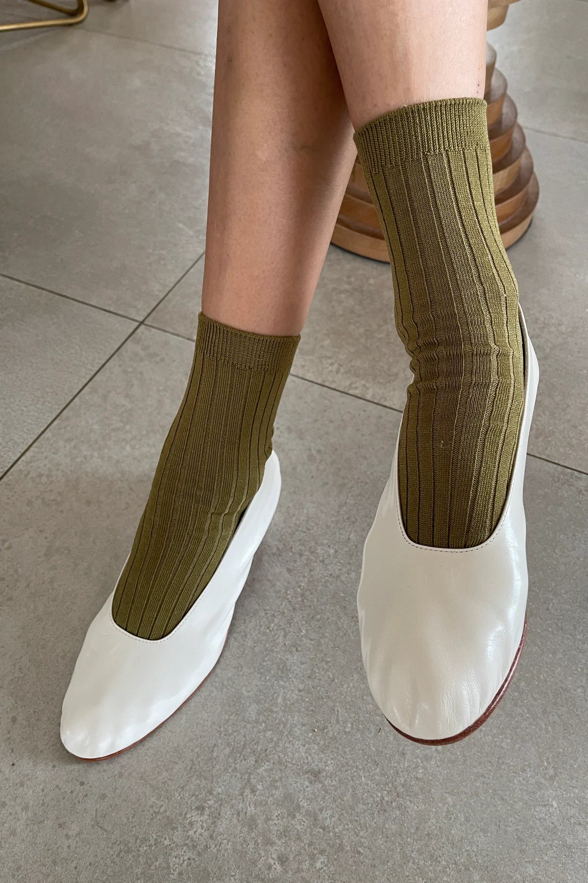 LE BON SHOPPE HER SOCKS PESTO