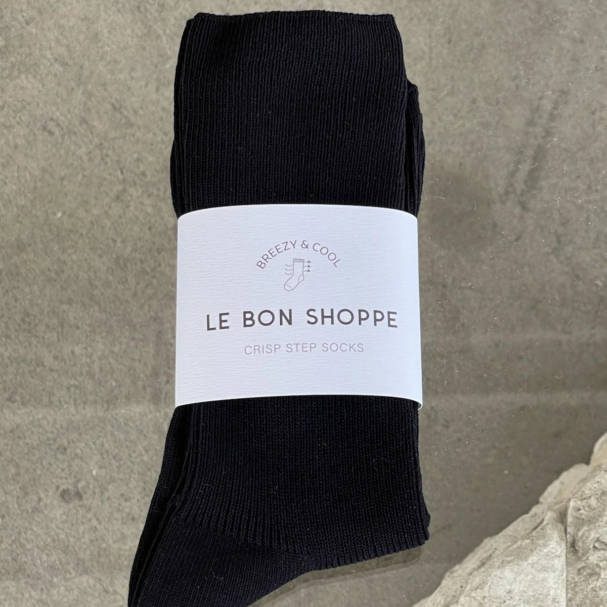 LEBON SHOPPE CRISP STEP SOCK BLACK