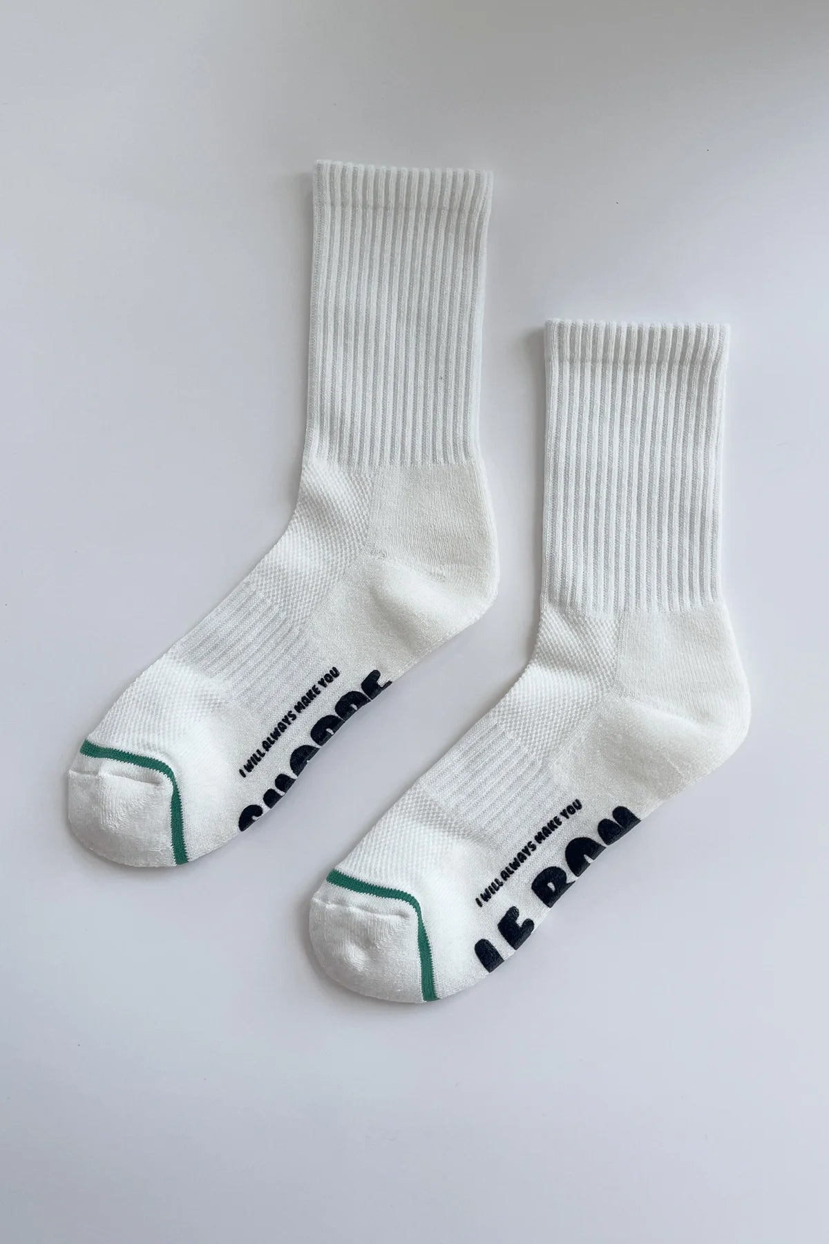 LEBON SHOPPE HUGGER SOCKS WHITE/BLACK