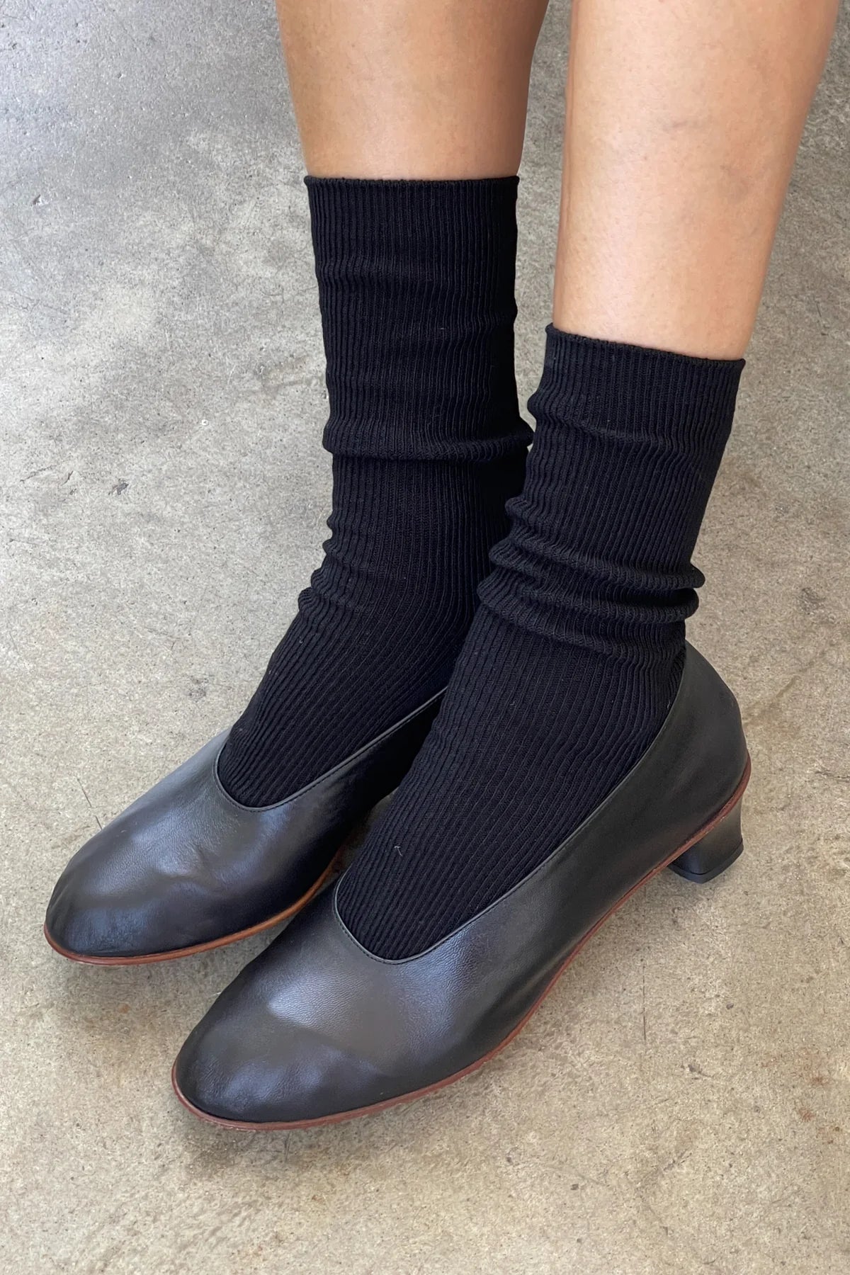 LEBON SHOPPE CRISP STEP SOCK BLACK
