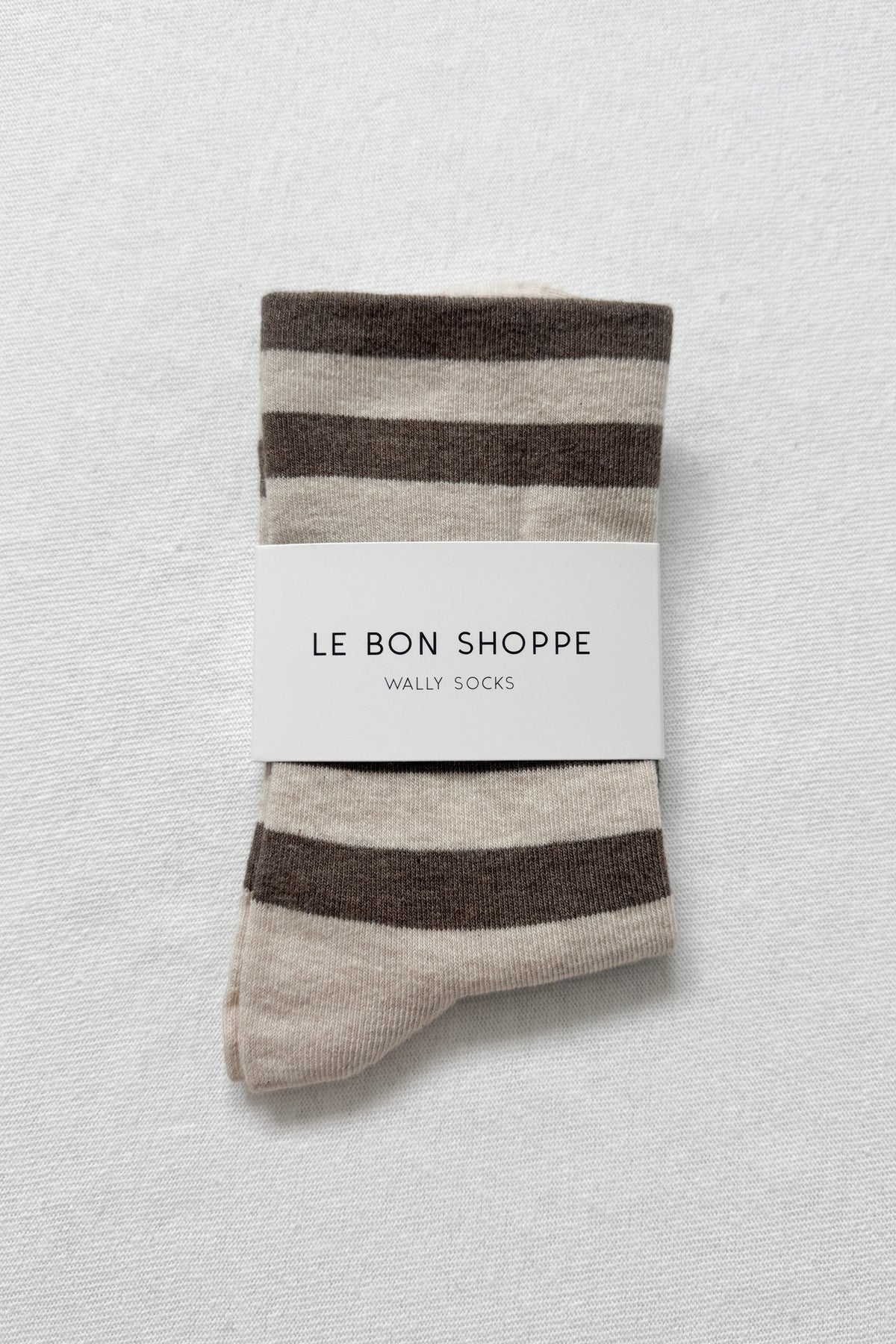 WALLY SOCKS WIDE BROWN STRIPE