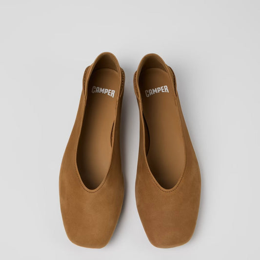 CAMPER CASI MYRA FLAT TAN NUBUCK