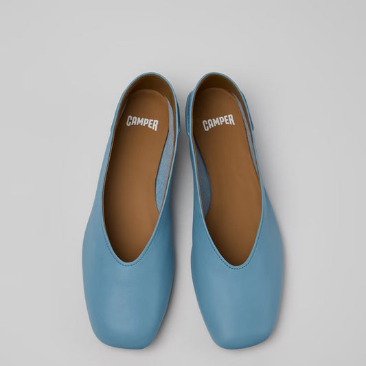 CAMPER CASI MYRA FLAT BLUE LEATHER