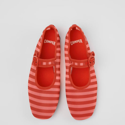 CAMPER CASI MYRA MJ MESH REDPINK STRIPE - Shoe Market NYC