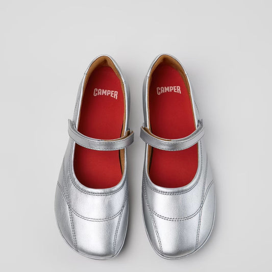 CAMPER RIGHT NINA MJ VELCRO SILVER