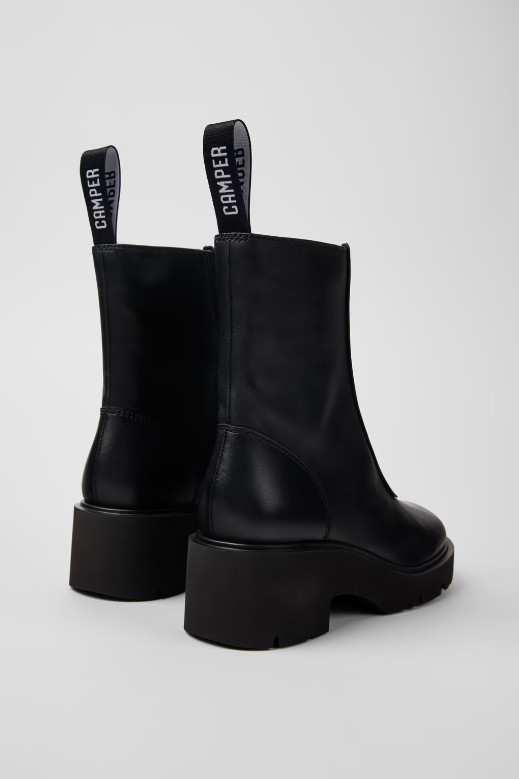 CAMPER FRONT ZIP BOOT BLACK